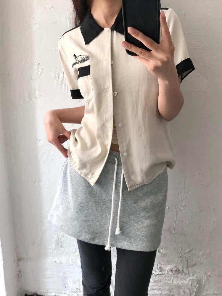 Hysteric Glamour 히스테릭글래머 투톤 볼링 셔츠 6
