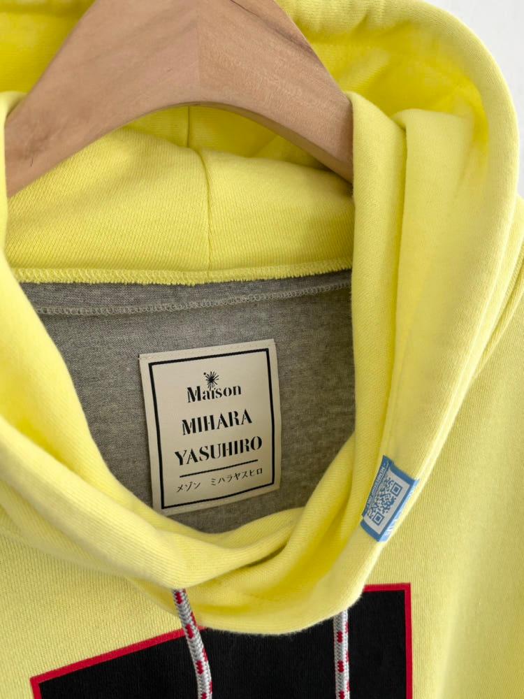 MIHARA YASUHIRO x diskunion 미하라 야스히로 옐로우 더블 프론트 후디 8
