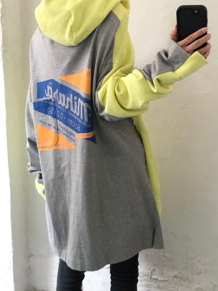 MIHARA YASUHIRO x diskunion 미하라 야스히로 옐로우 더블 프론트 후디 4