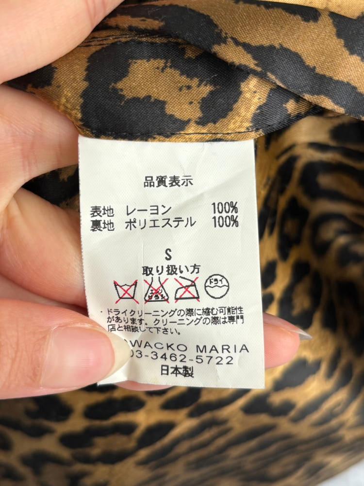 WACKO MARIA 와코마리아 레오파드 백프린팅 레이온 자켓 11