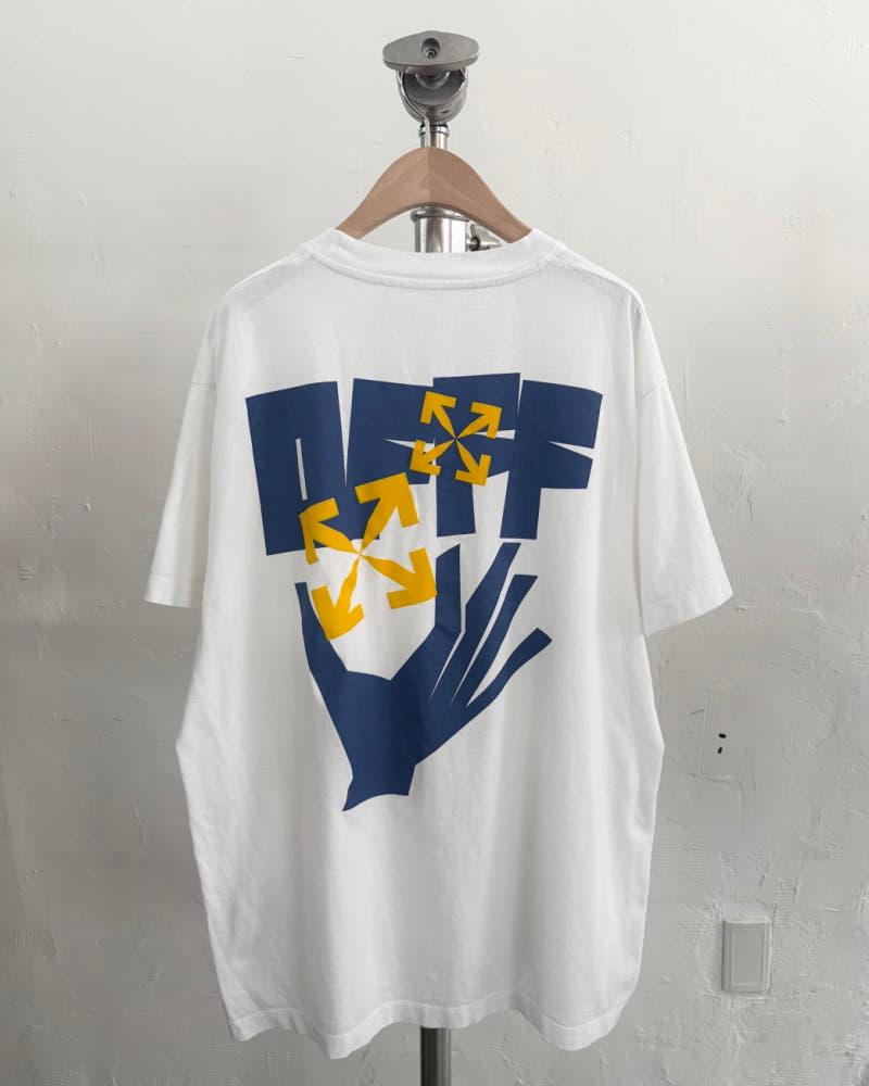 Off-White 오프화이트 화이트 핸드 애로우 티셔츠 9