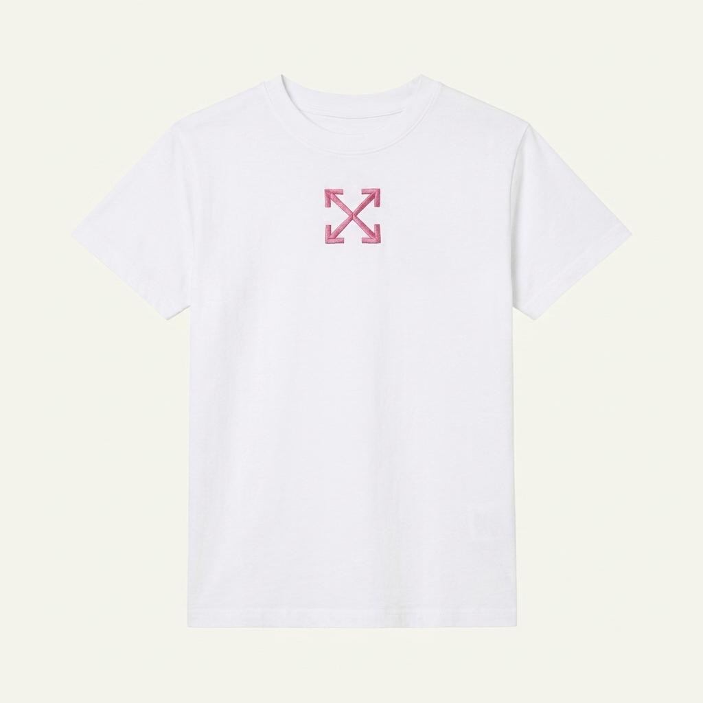 Off-White 오프화이트 핑크 애로우 화이트 반팔 티셔츠 1