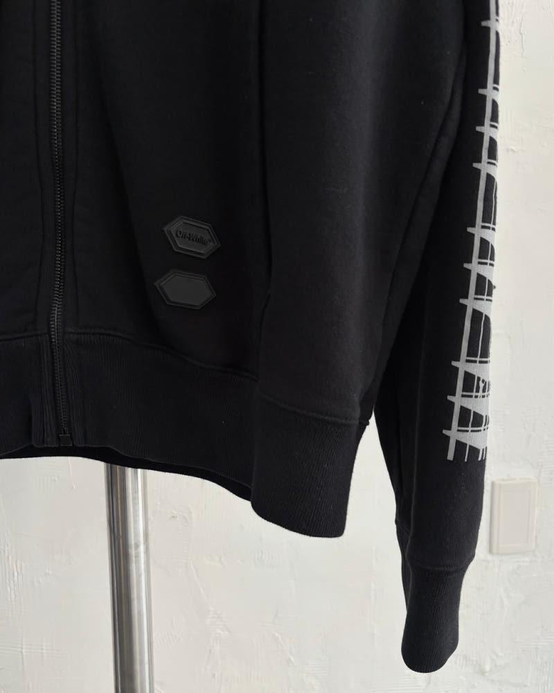 Off-White 오프화이트 블랙 인더스트리얼 후드 집업 9