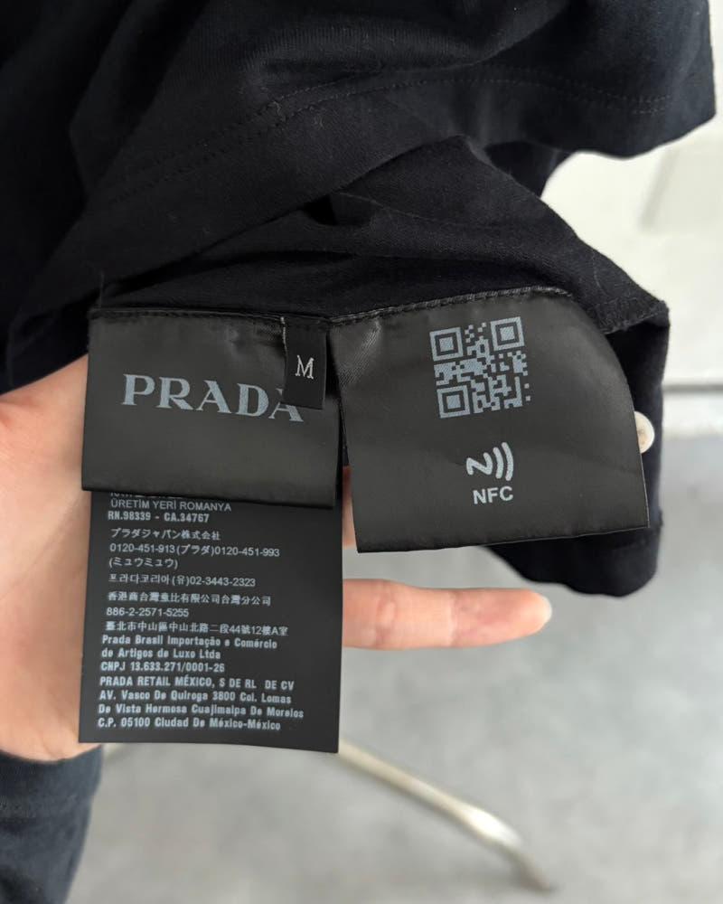 Prada 프라다 나일론 포켓로고 브이넥 티셔츠 7