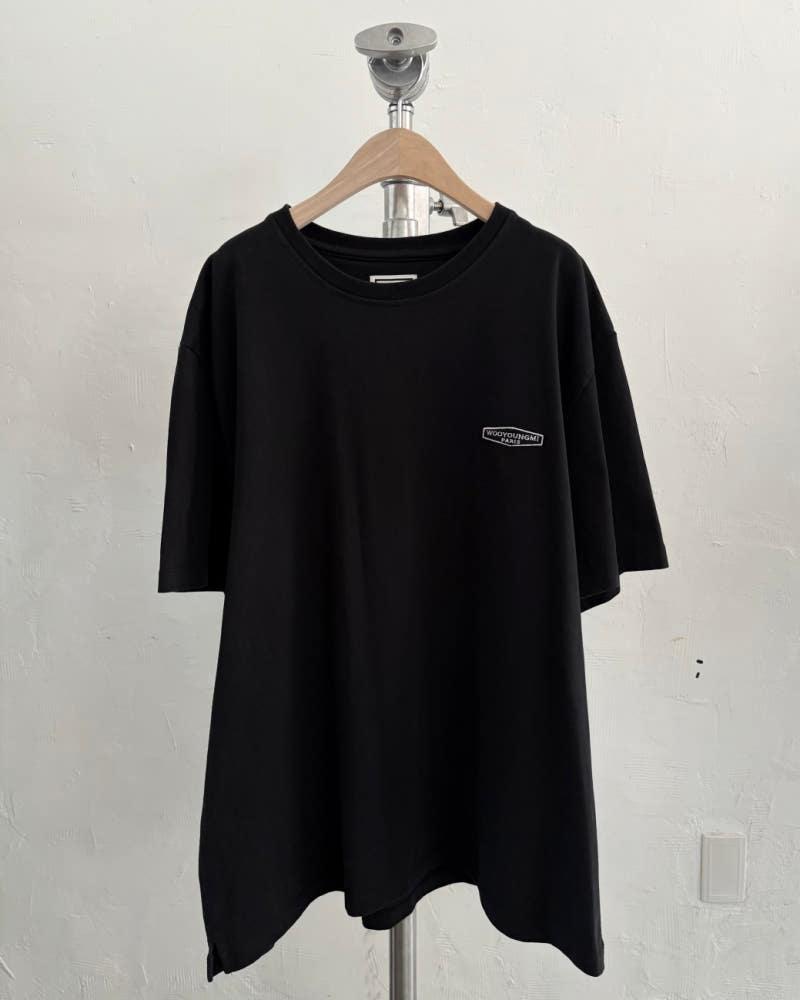 WOOYOUNGMI 우영미 블랙 백로고 반팔 티셔츠 3