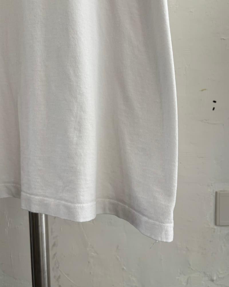 Off-White 오프화이트 화이트 파스칼 핸드 프린팅 오버 숏슬리브 티셔츠 6