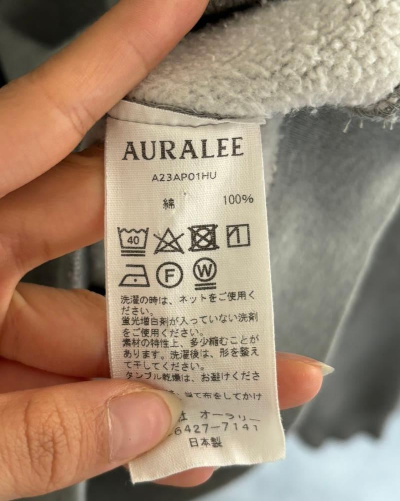Auralee 오라리 그레이 스웻 셋업 7