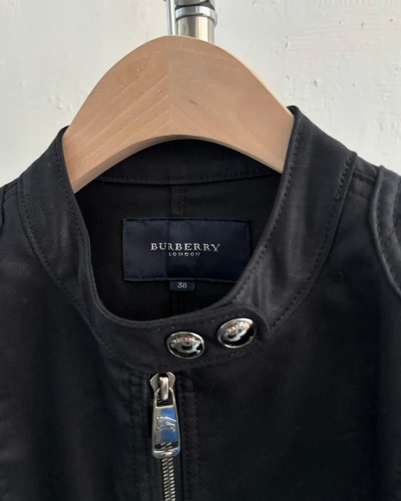 Burberry 버버리 블랙 코튼 바이커 숏 자켓 9