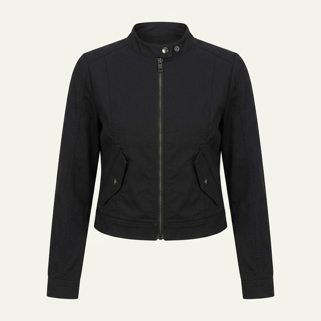 Burberry 버버리 블랙 코튼 바이커 숏 자켓 1