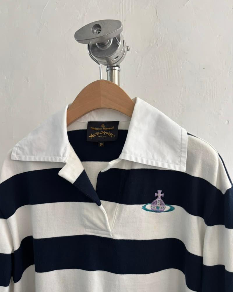Vivienne Westwood 비비안웨스트우드 로고 단가라 크롭 맨투맨 4