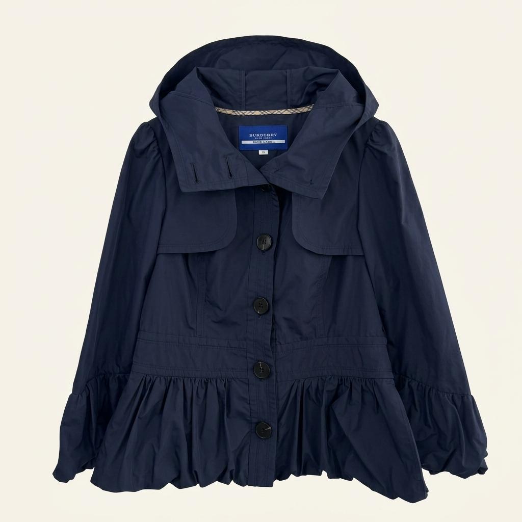 Burberry 버버리 블루라벨 셔링 숏 트렌치 후드자켓 1