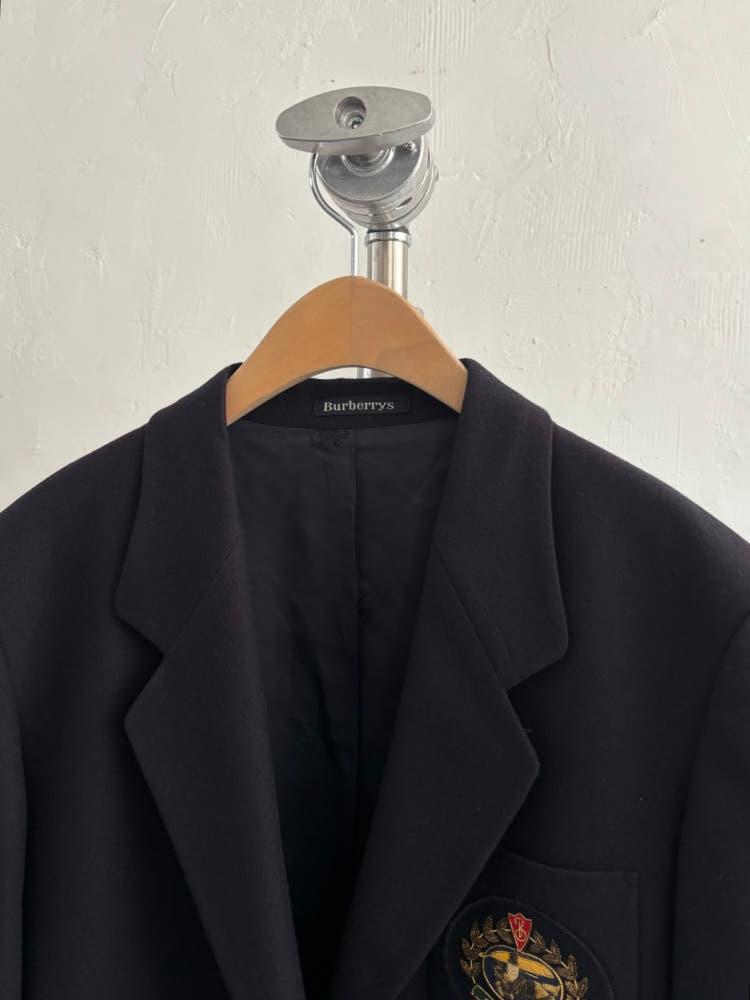 Burberry 버버리 크레스트 로고 금장 울 블레이저 자켓 5