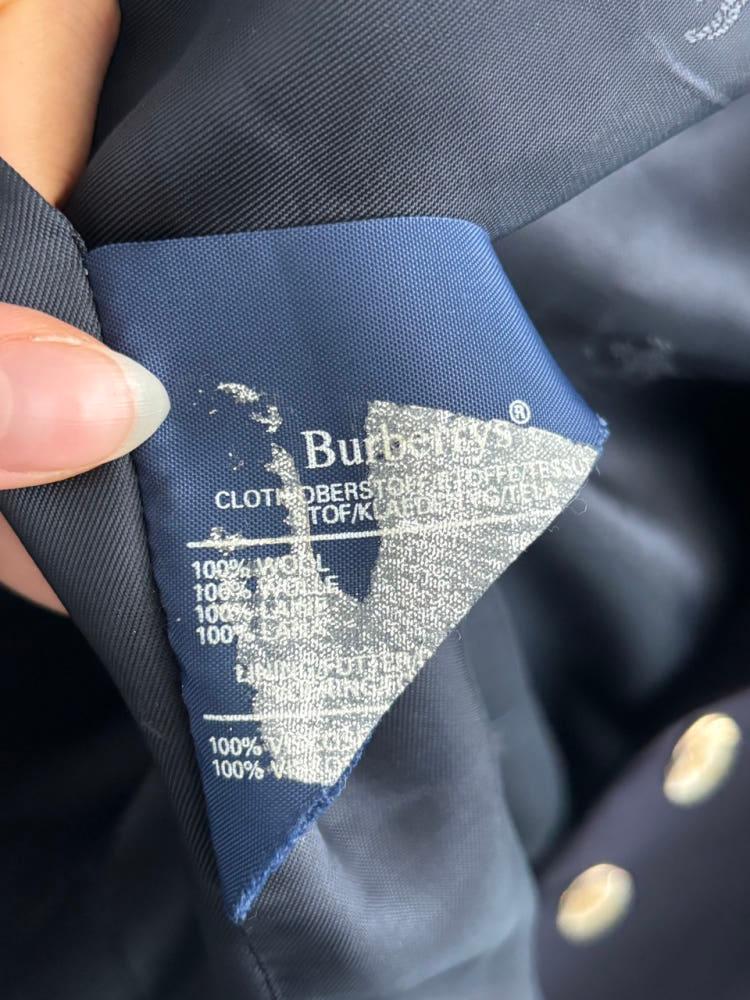 Burberry 버버리 크레스트 로고 금장 울 블레이저 자켓 10