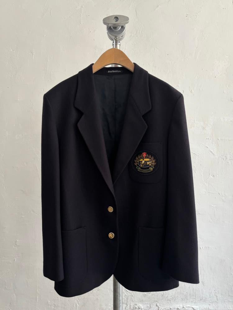 Burberry 버버리 크레스트 로고 금장 울 블레이저 자켓 3