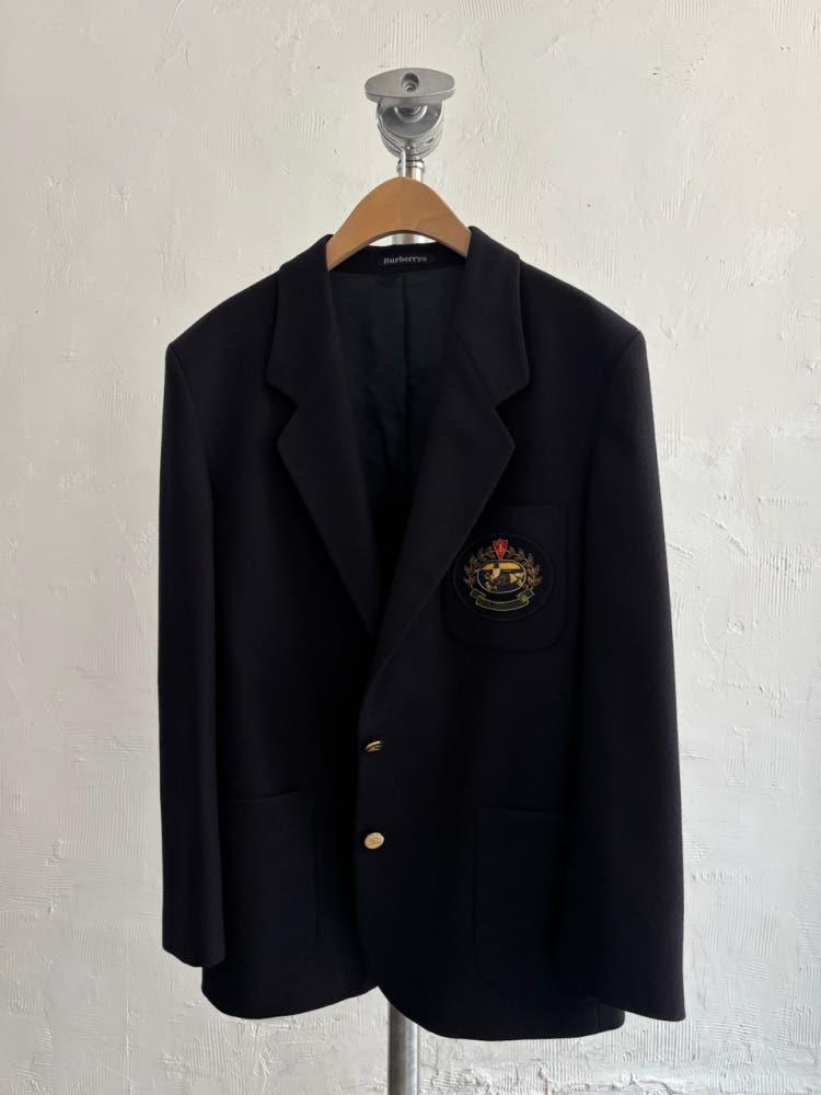 Burberry 버버리 크레스트 로고 금장 울 블레이저 자켓 4