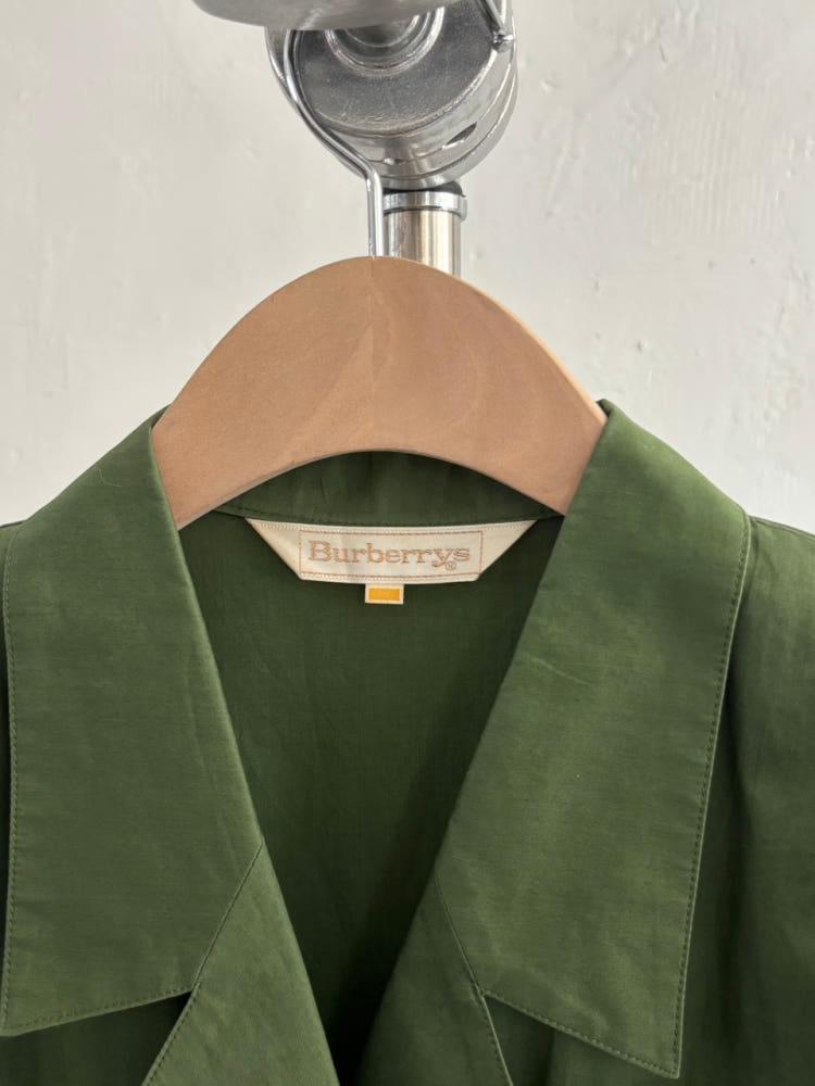 Burberry 버버리 카키컬러 코튼 오픈 셔츠 원피스 8