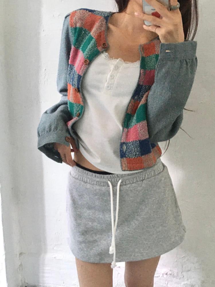 MISSONI 미쏘니 체크패턴 버튼 가디건 4