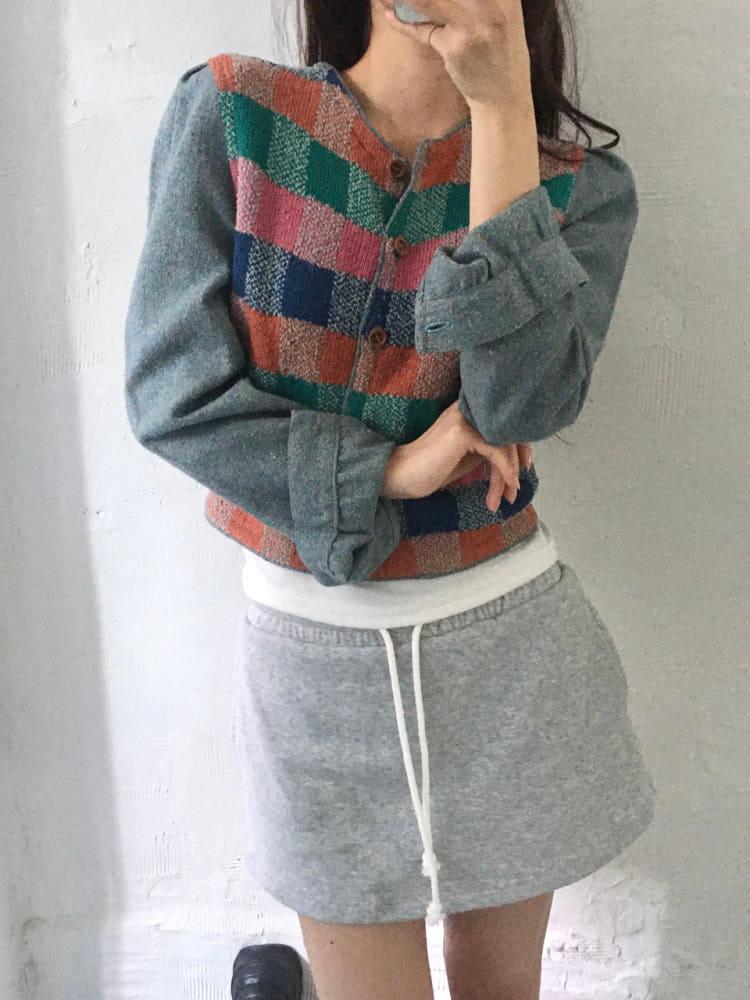 MISSONI 미쏘니 체크패턴 버튼 가디건 7