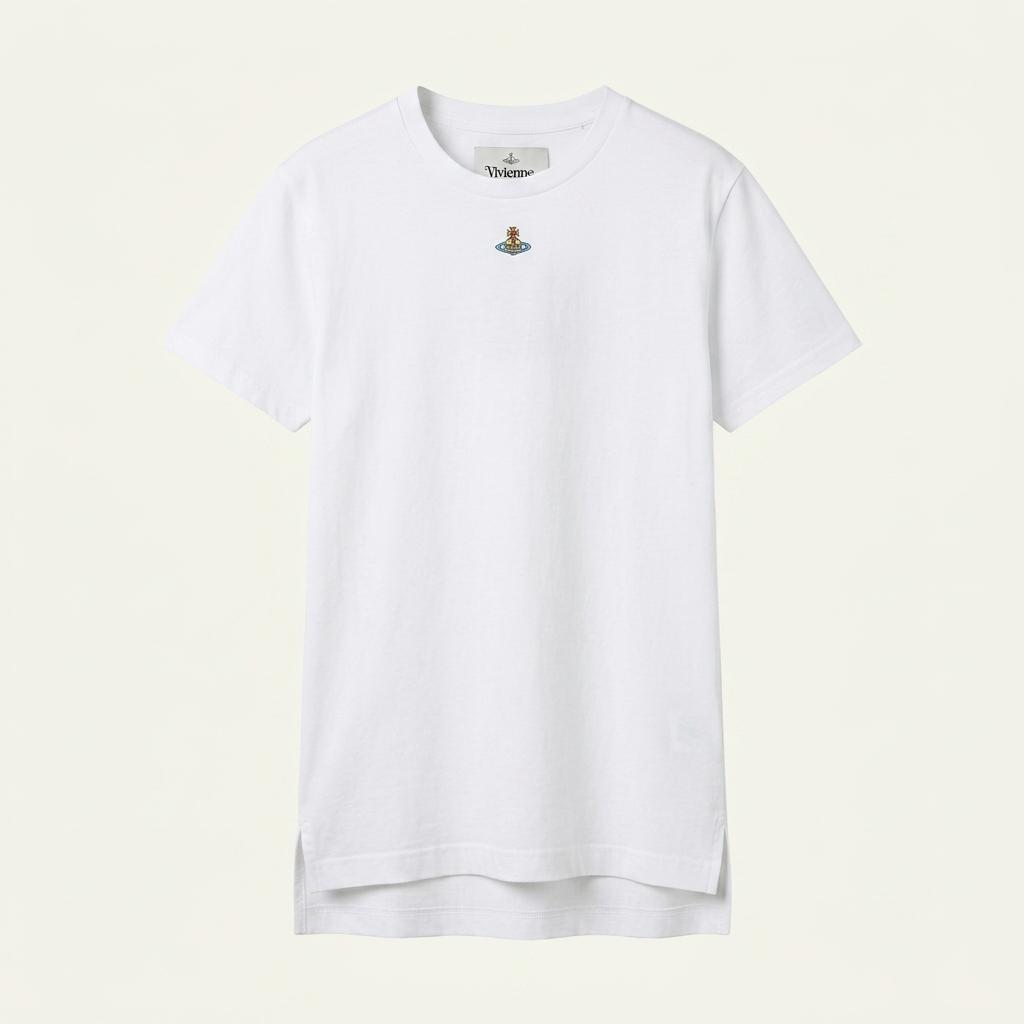 (새상품) Vivienne Westwood 비비안웨스트우드 화이트 컬러 로고 티셔츠
