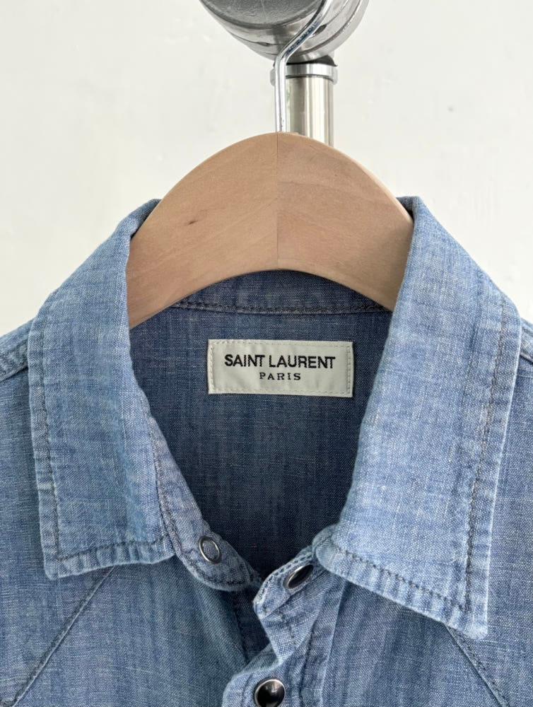 Saint Laurent 생로랑 데님 웨스턴 셔츠 8
