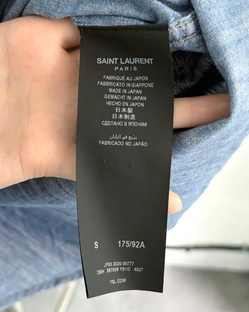 Saint Laurent 생로랑 데님 웨스턴 셔츠 11