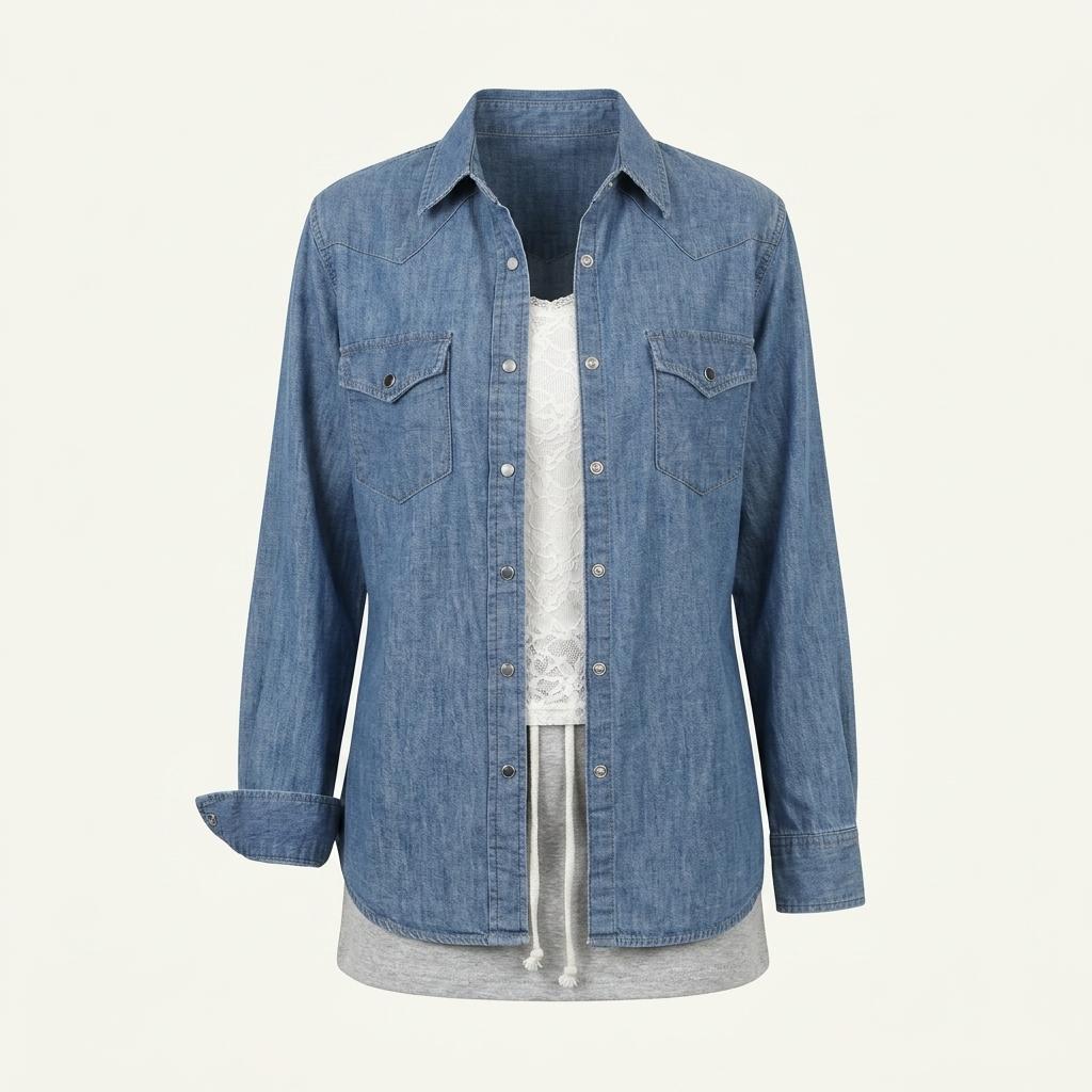 Saint Laurent 생로랑 데님 웨스턴 셔츠 1