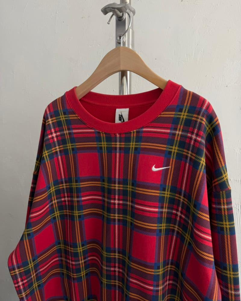 Nike 나이키 NRG 플레이드 스우시 스트라이프 체크 맨투맨 8