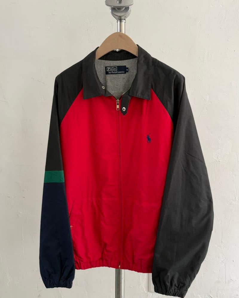 Polo 폴로 랄프로렌 90‘s 레드 투톤 헤링턴 자켓 3