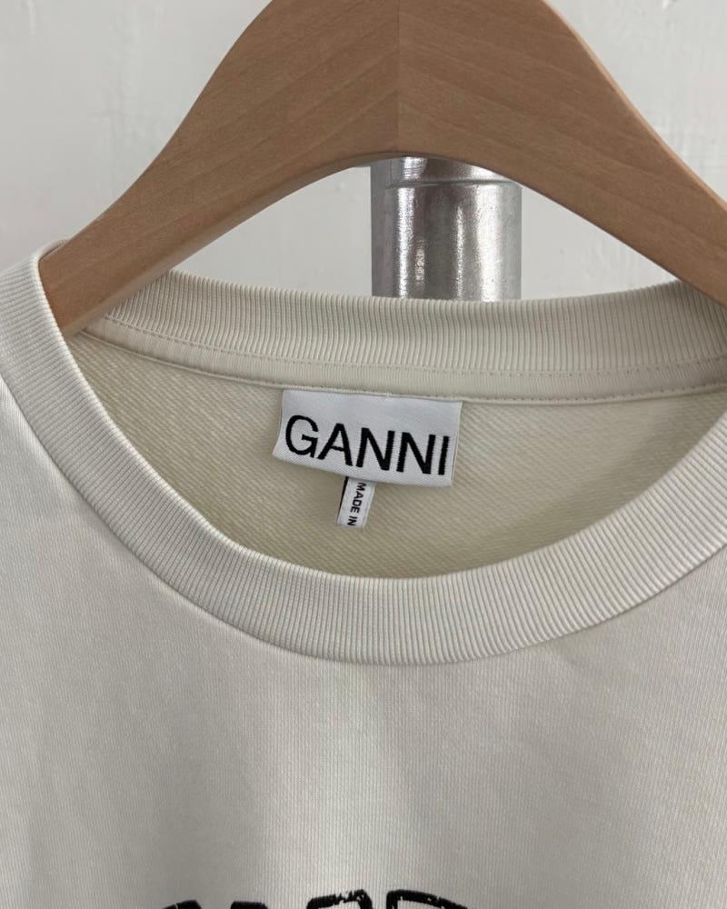 GANNI 가니 로고 맨투맨 5