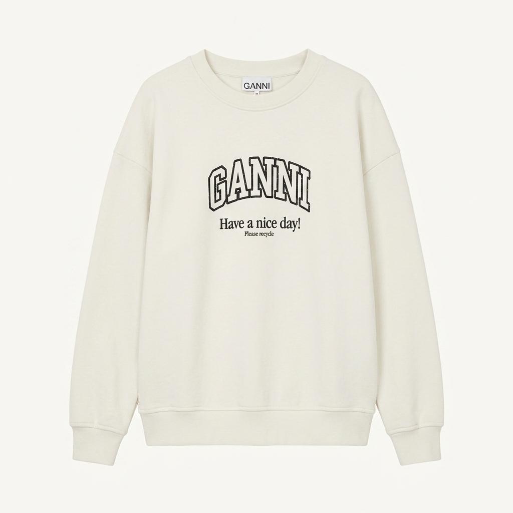 GANNI 가니 로고 맨투맨 1