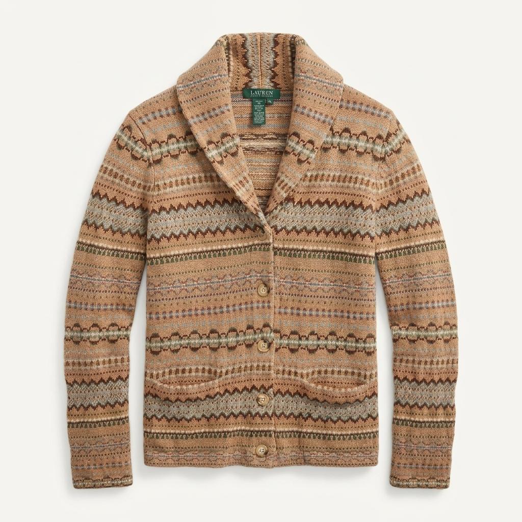 Ralph Lauren 랄프로렌 페어아일 숄칼라 가디건 1