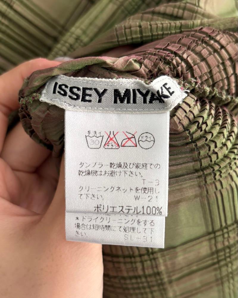 Issey Miyake 이세이미야케 그린 보트넥 플리츠 티셔츠 7