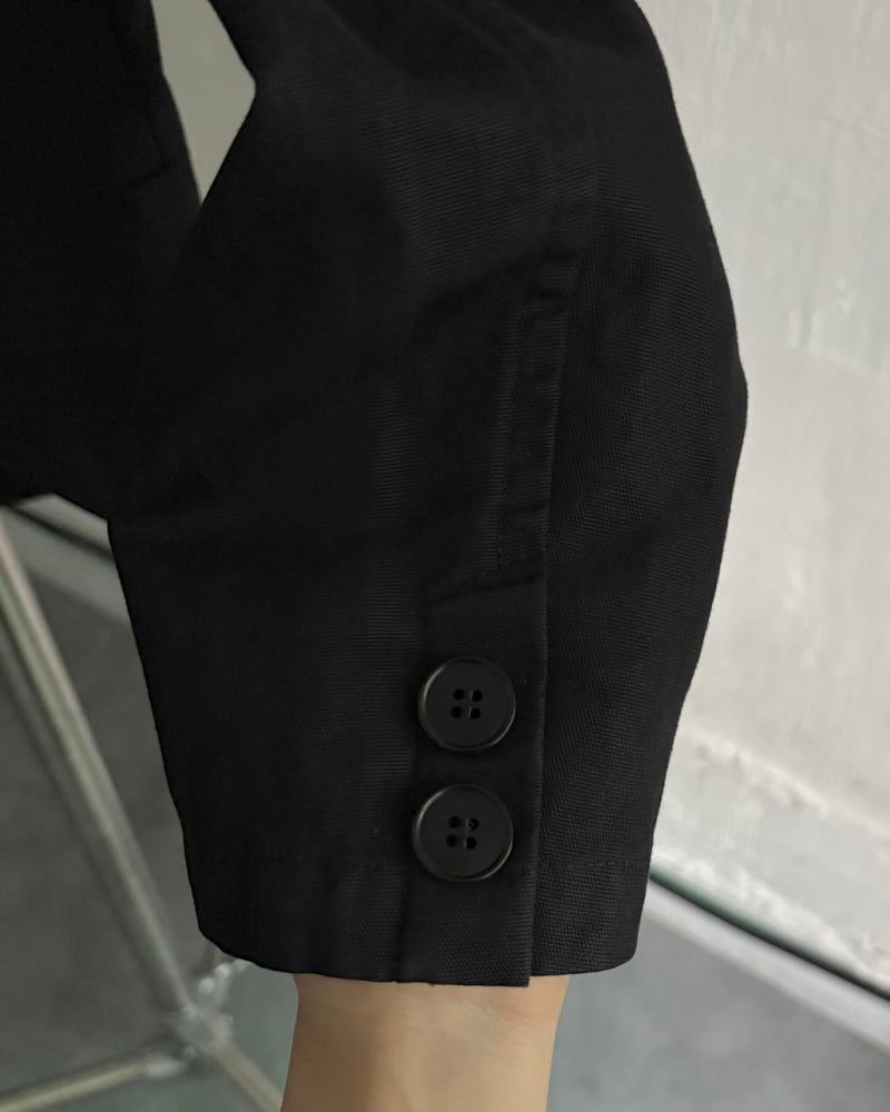 Yohji Yamamoto 요지야마모토 블랙 크롭 블레이저 자켓 6