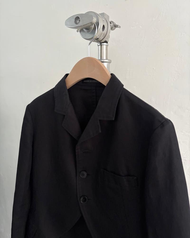 Yohji Yamamoto 요지야마모토 블랙 크롭 블레이저 자켓 4