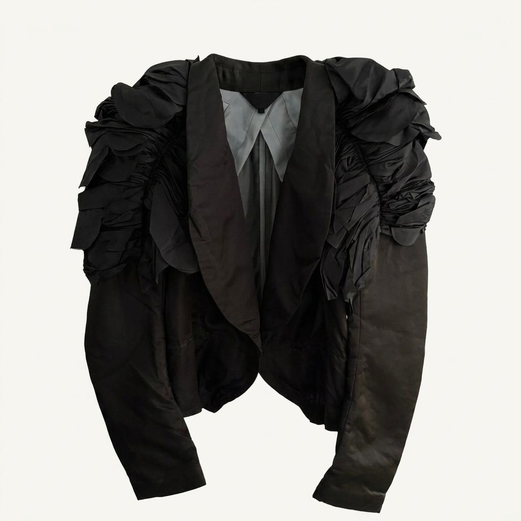 Comme des Garçons 꼼데가르송 2004‘s 메인 컬렉션 러플 숄더 크롭 자켓 1