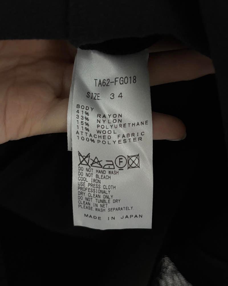 TOGA 토가 블랙 컬러 트임 니트 패치 스커트 11