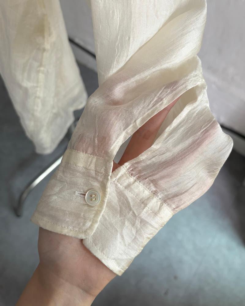 Comme des Garçons 꼼데가르송 90‘s 아이보리 실크 오버 셔츠 9