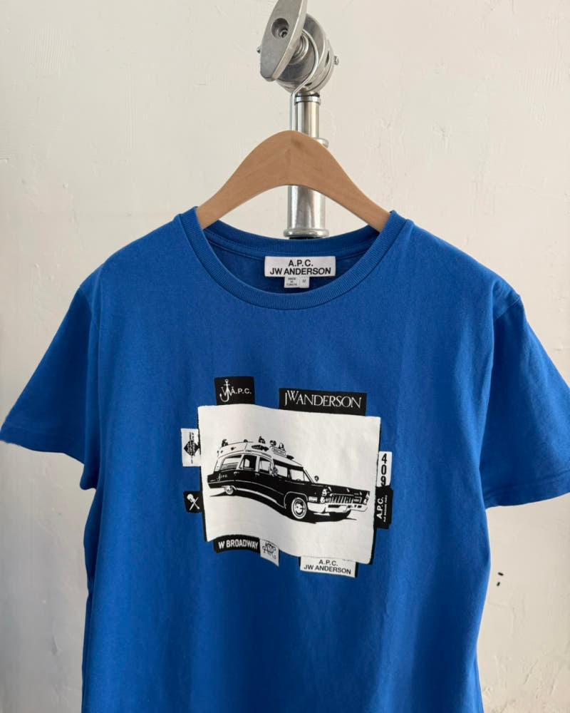 A.P.C. x JW ANDERSON 아페쎄 x JW엔더슨 카 프린팅로고 코튼 티셔츠 4