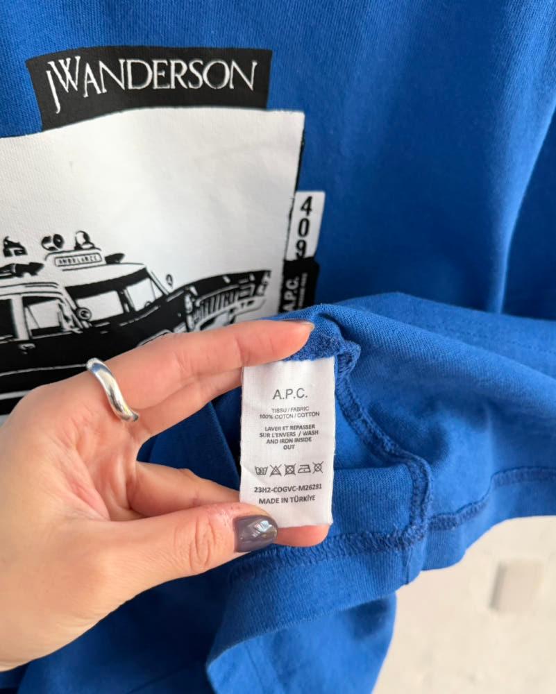 A.P.C. x JW ANDERSON 아페쎄 x JW엔더슨 카 프린팅로고 코튼 티셔츠 6