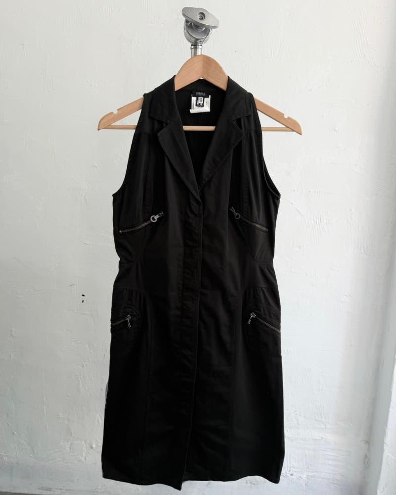 Versace 베르사체 블랙 컬러 슬리브리스 원피스 3