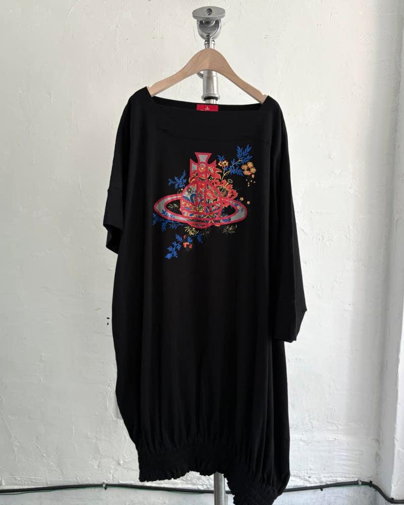 VivienneWestwoodRedLabel 비비안웨스트우드 레드라벨 로고 프린팅 원피스 3