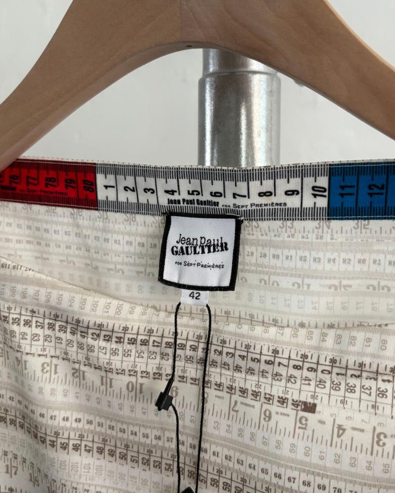 Jean Paul Gaultier 장폴고티에 룰러 프린팅 실크 티셔츠 5