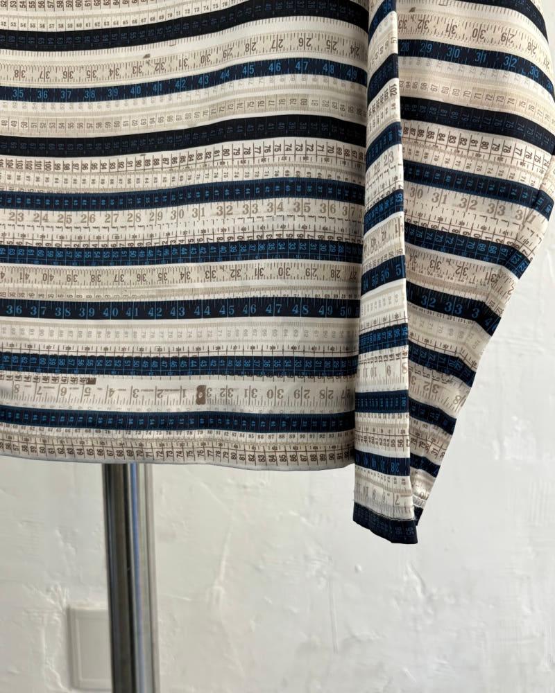 Jean Paul Gaultier 장폴고티에 룰러 프린팅 실크 티셔츠 6