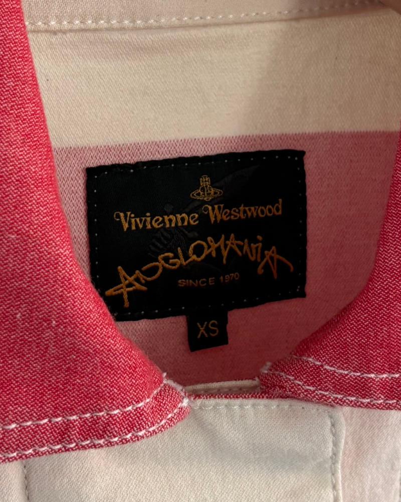 Vivienne Westwood 비비안웨스트우드 앵글로매니아 레드 컬러 스트라이프 자켓 5