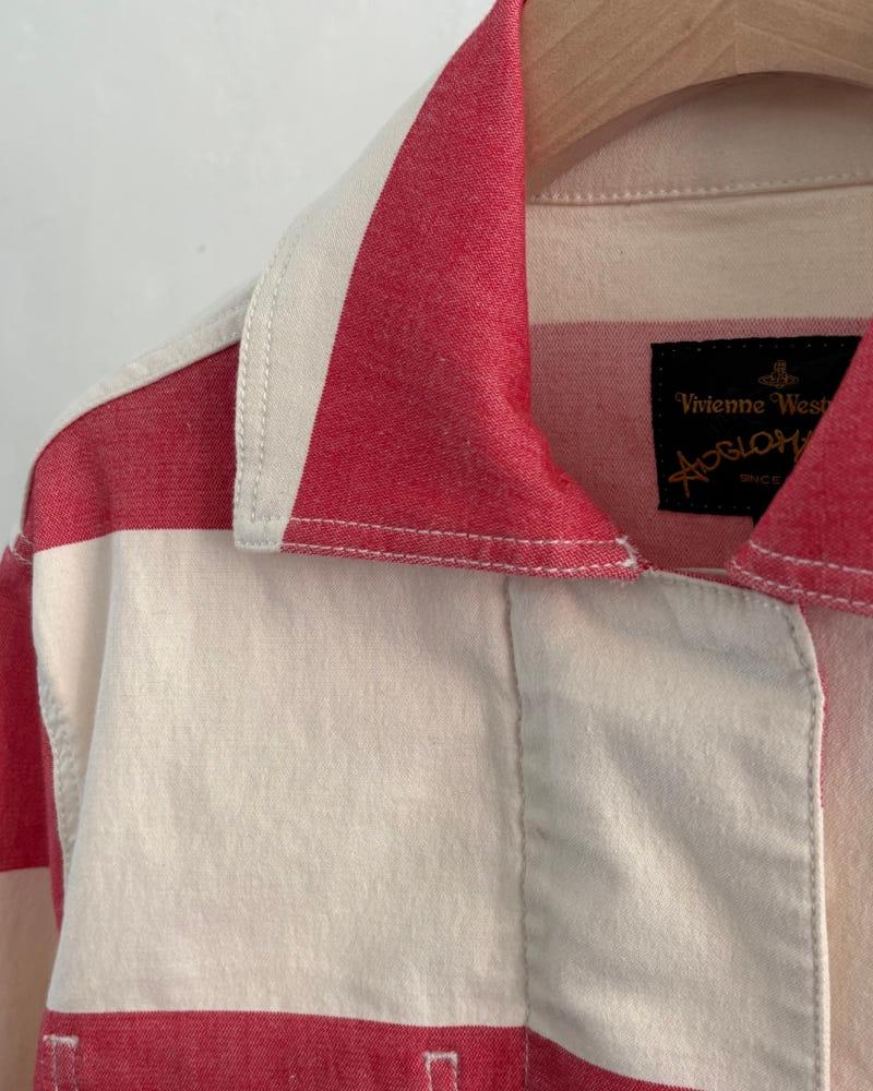 Vivienne Westwood 비비안웨스트우드 앵글로매니아 레드 컬러 스트라이프 자켓 7