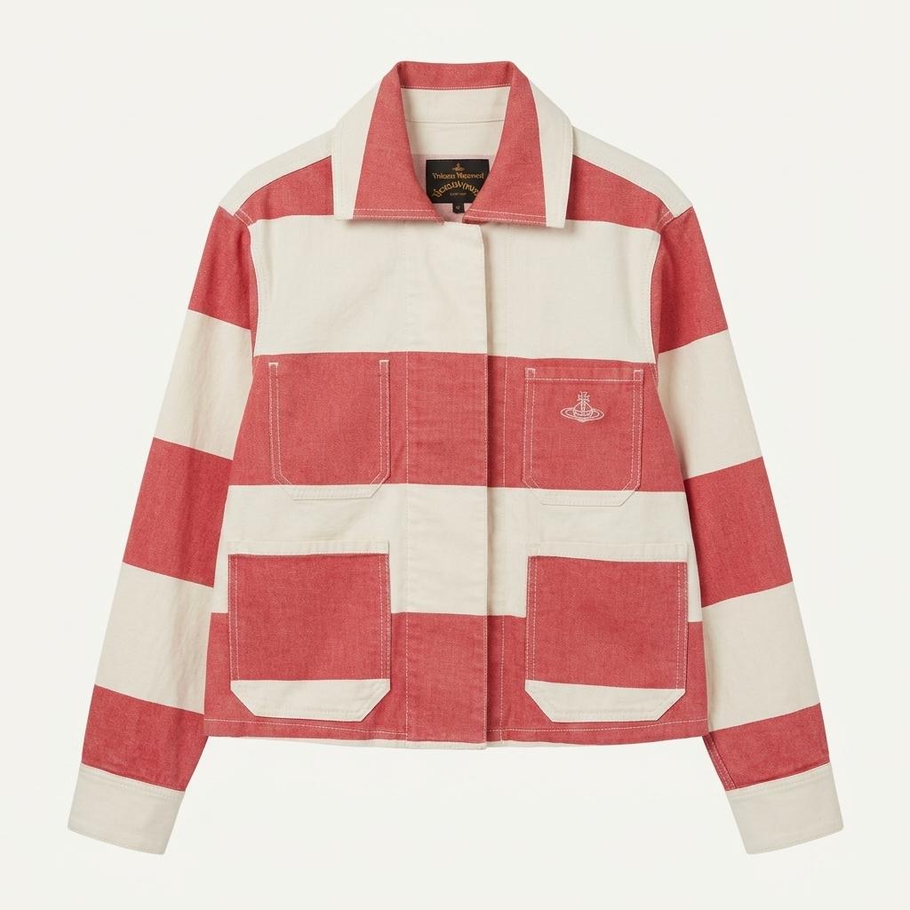 Vivienne Westwood 비비안웨스트우드 앵글로매니아 레드 컬러 스트라이프 자켓 1