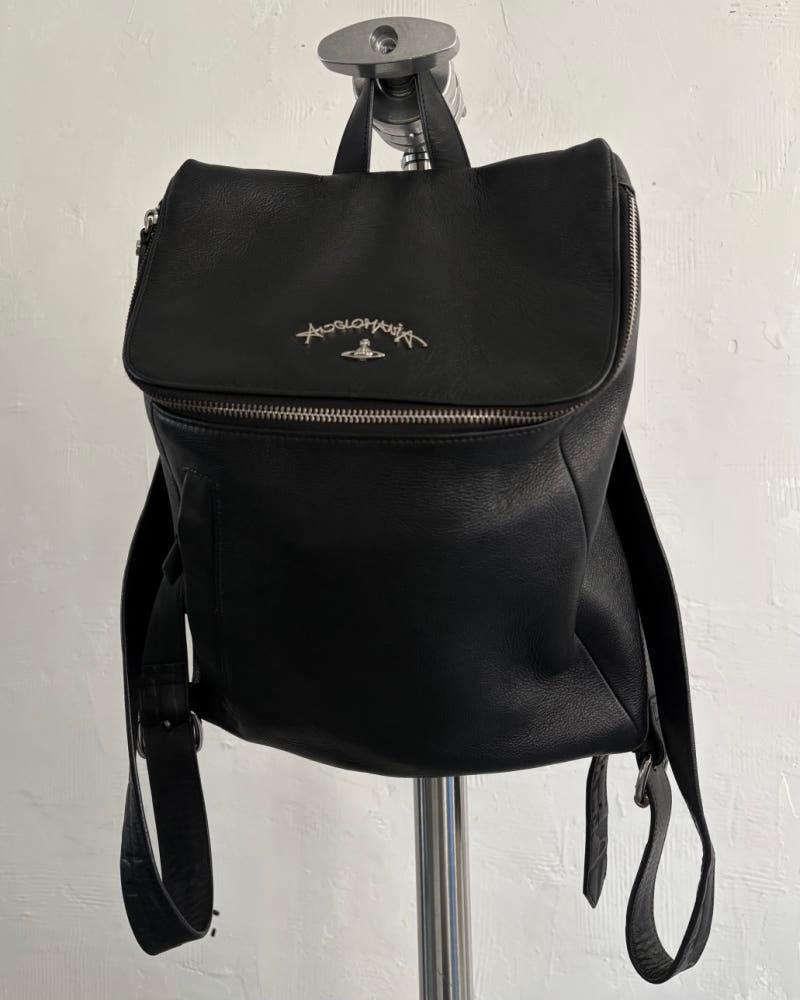Vivienne Westwood 비비안웨스트우드 앵글로매니아 블랙 레더 백팩 3