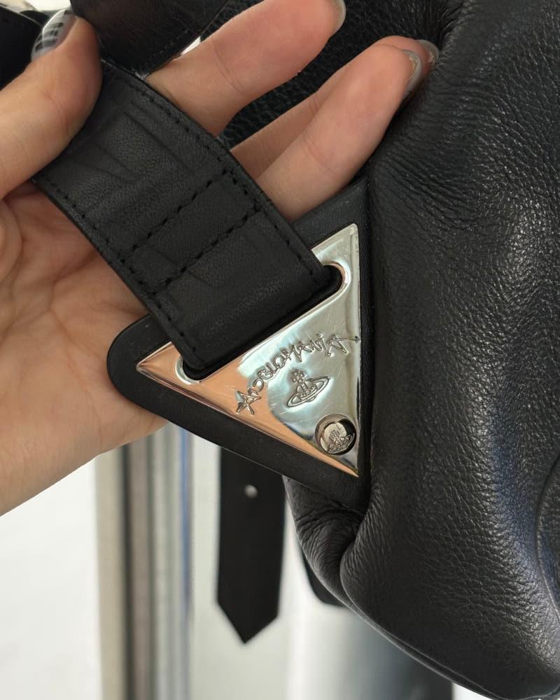 Vivienne Westwood 비비안웨스트우드 앵글로매니아 블랙 레더 백팩 7