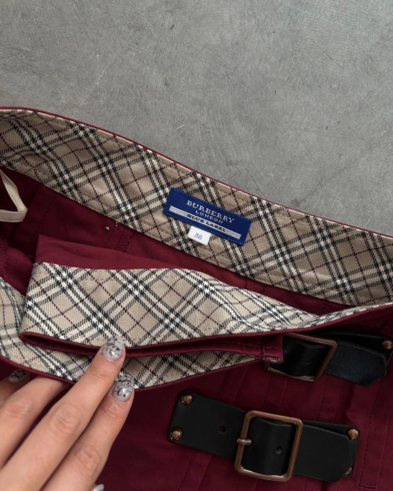 Burberry 버버리 블루라벨 버클 레드 플리츠 스커트 5