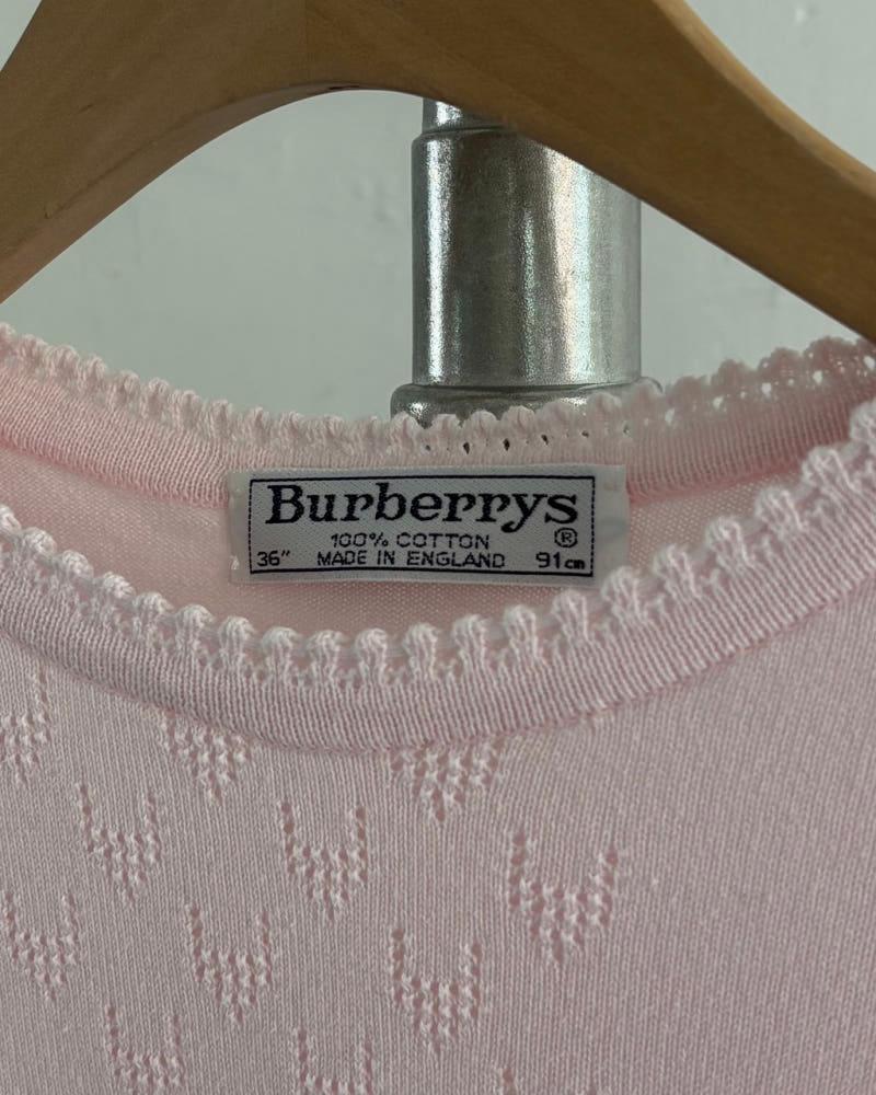 Burberry 버버리 핑크 프릴 슬리브리스 5